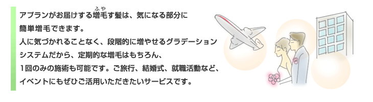 アプランタッチ増毛システム